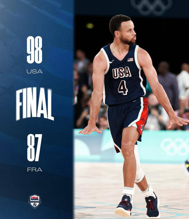 库里连续五场比赛得分超过反败为胜，法国队不断突破！